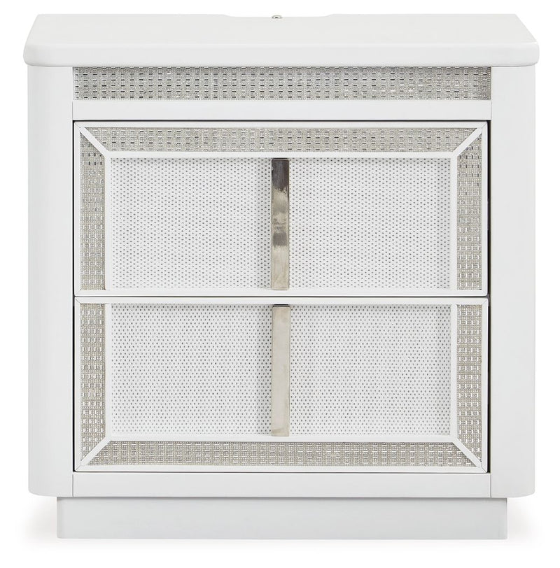 Chalanna - White - Two Drawer Night Stand
