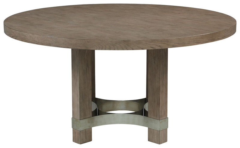 Chrestner - Gray - Round Dining Room Table