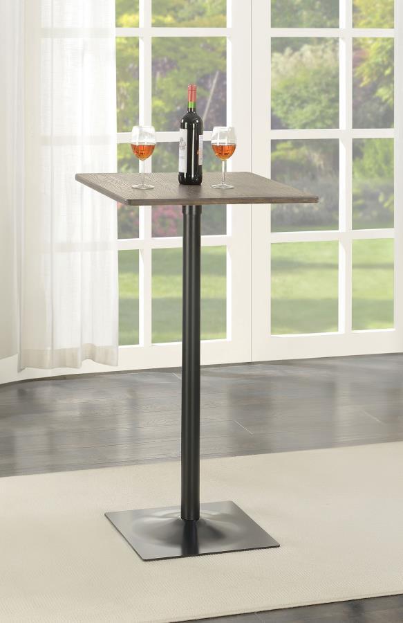 Cavalier - Square Pub Height Bistro Bar Table - Dark Elm