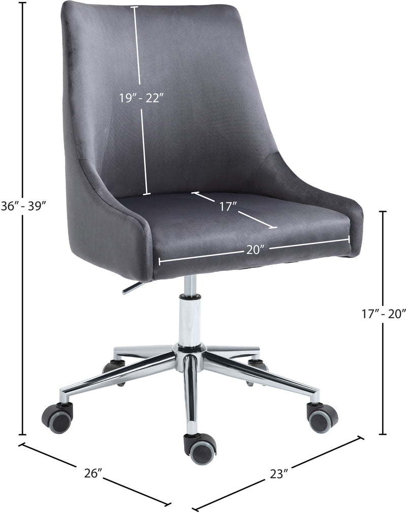 Karina - Office Chair with Chrome Legs