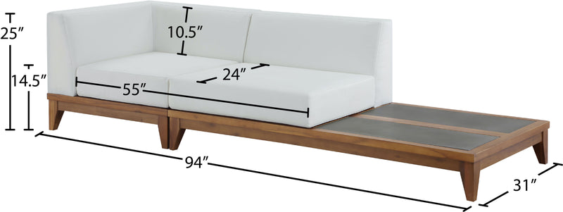 Rio - Modular Sofa - Off White - Concrete