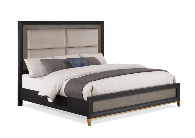 Payson - King Bed - Black / Gray