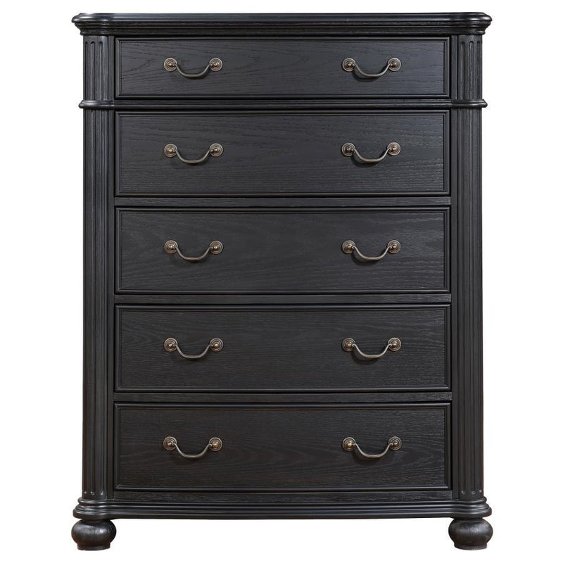 Celina - 5-Drawer Bedroom Chest - Black