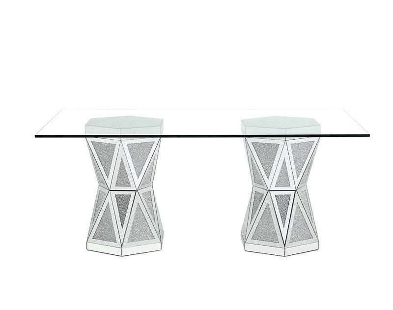 Noralie - Dining Table - Mirrored - Glass