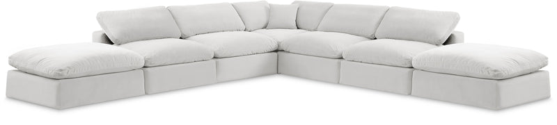 Comfy - 7 Piece Velvet Modular Corner Sectional