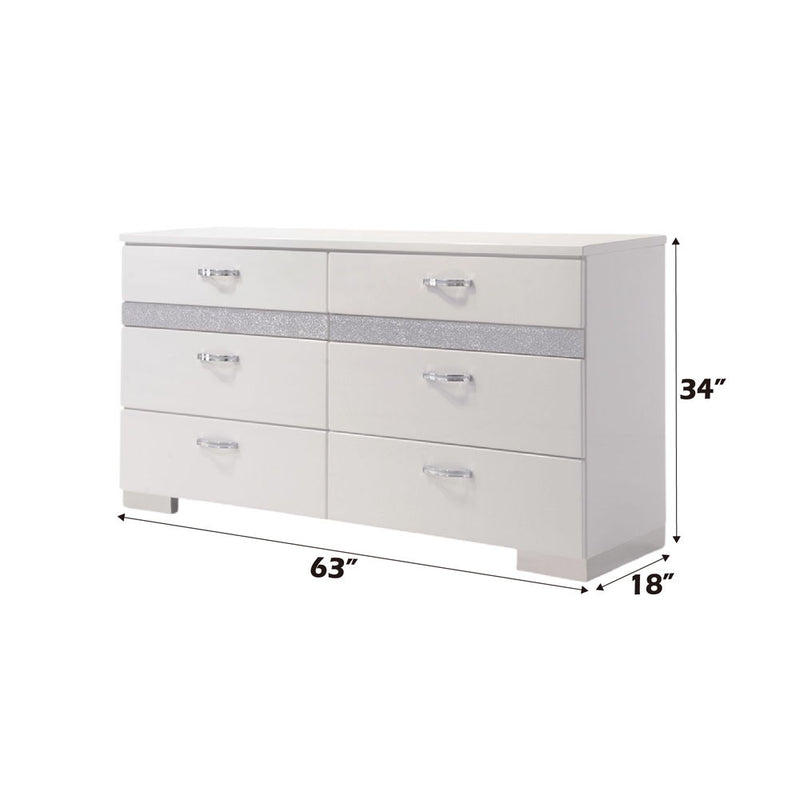 Naima II - Dresser - White High Gloss