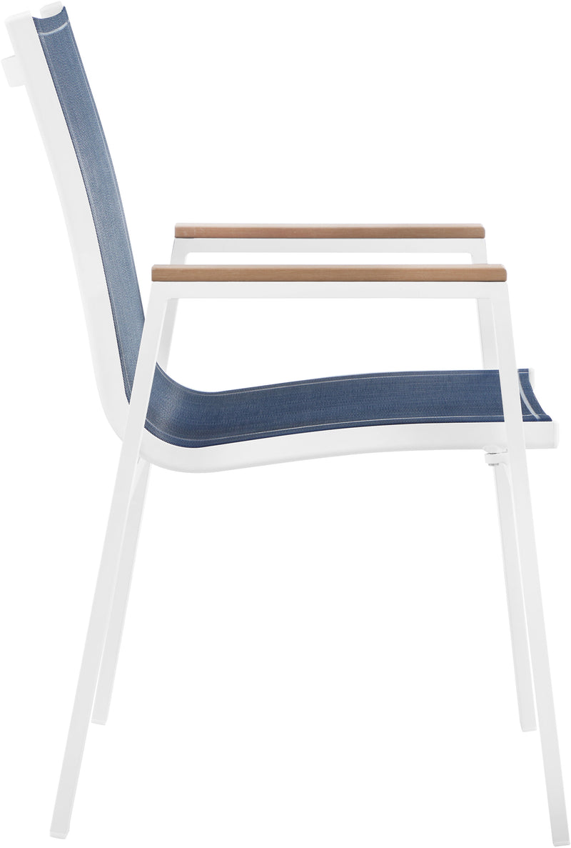 Nizuc - Outdoor Patio Dining Arm Chair (Set of 2) - Navy - Fabric