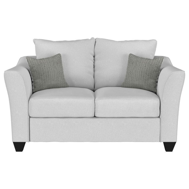 Salizar - Upholstered Flared Arm Loveseat - Sand