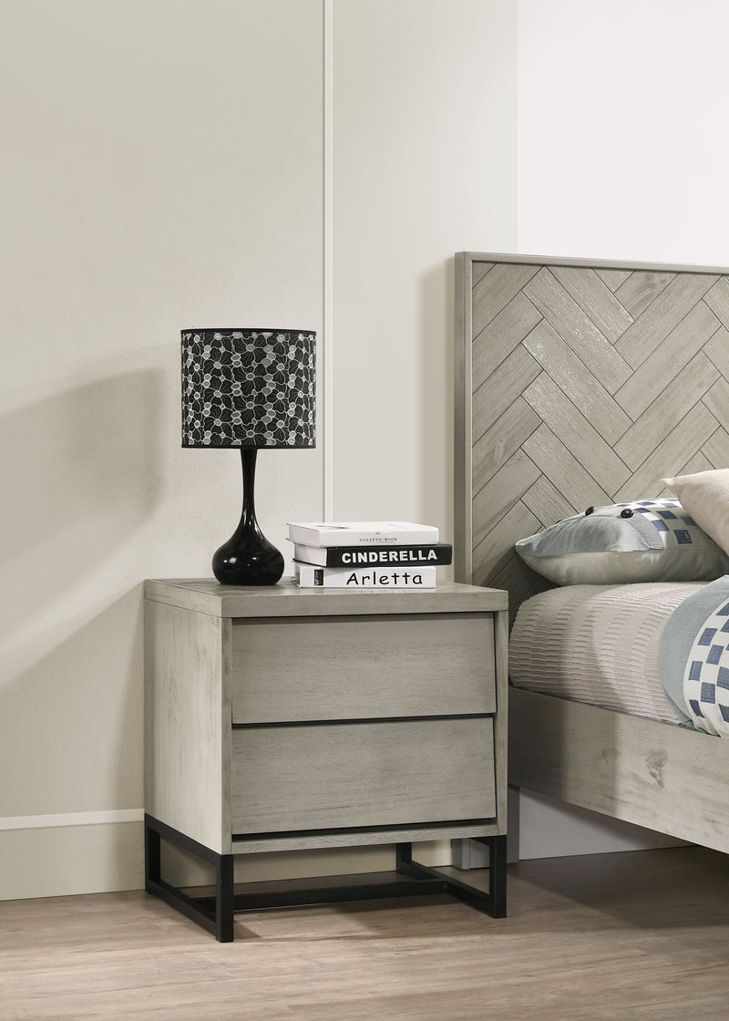 Weston - Night Stand - Gray Stone