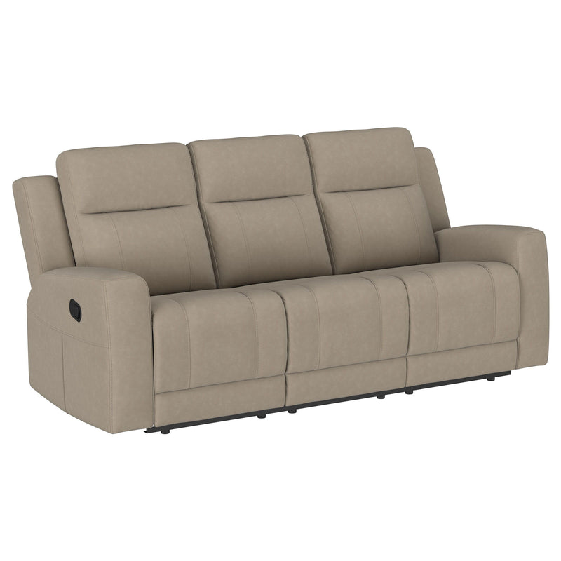 Brentwood - Upholstered Motion Reclining Sofa - Taupe