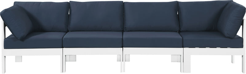 Nizuc - Outdoor Patio Modular Sofa - Navy - Metal