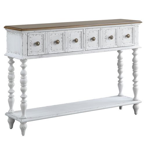 Bence - Console Table - White