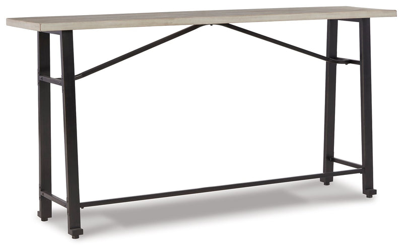 Karisslyn - Whitewash / Black - Long Counter Table