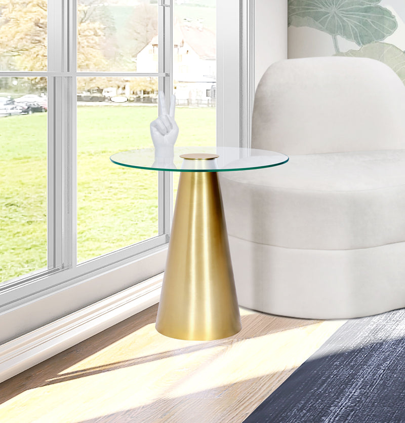 Glassimo - End Table - Gold