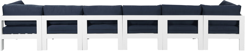 Nizuc - Outdoor Patio Modular Sofa With Frame - Navy