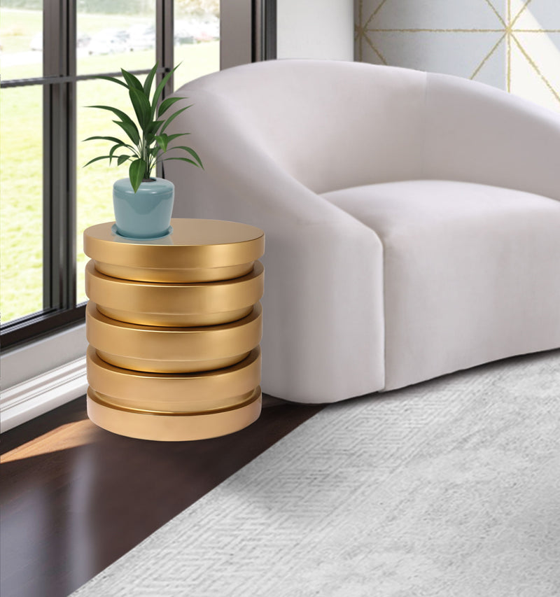 Levels - End Table - Gold