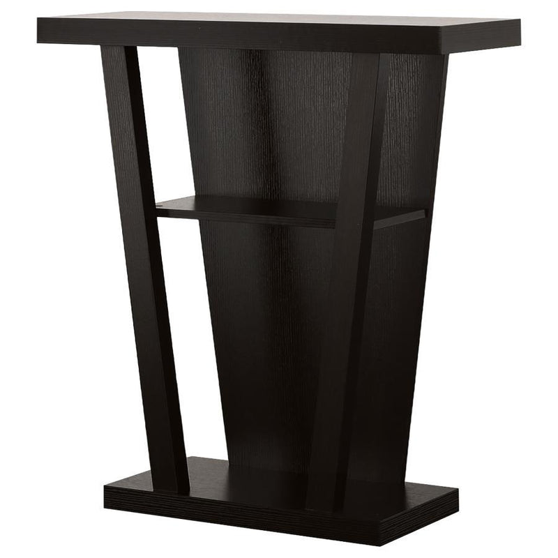 Evanna - 2-Shelf Engineered Wood Console Table - Cappuccino