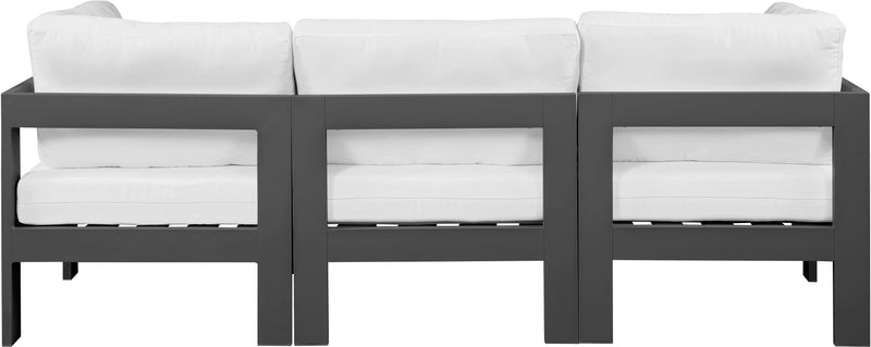 Nizuc - Outdoor Patio Modular Sofa 3 Seats - White