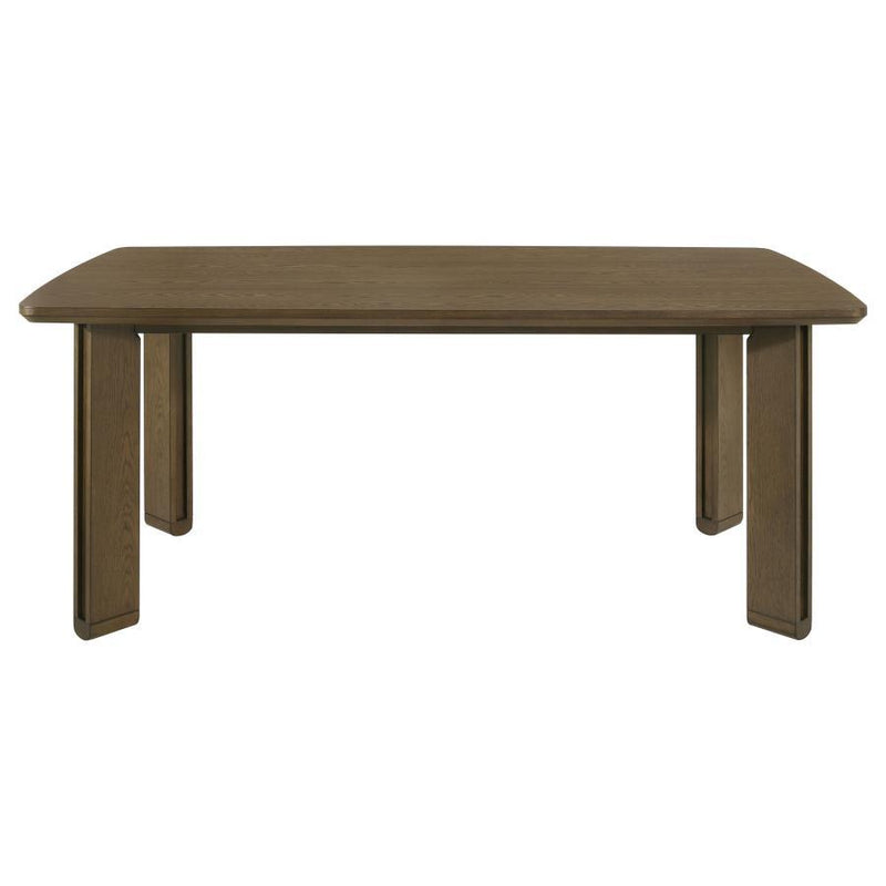 Ottowa - 7 Piece Rectangular Wood Dining Room Table Set - Brown