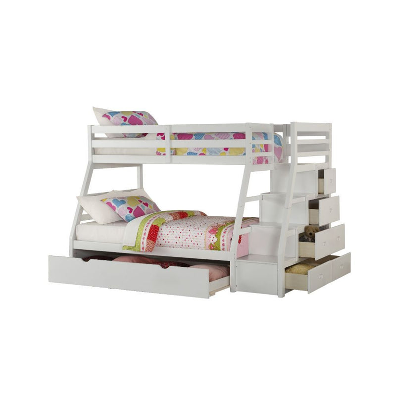 Jason - Twin Over Full Bunk Bed - White - 65"