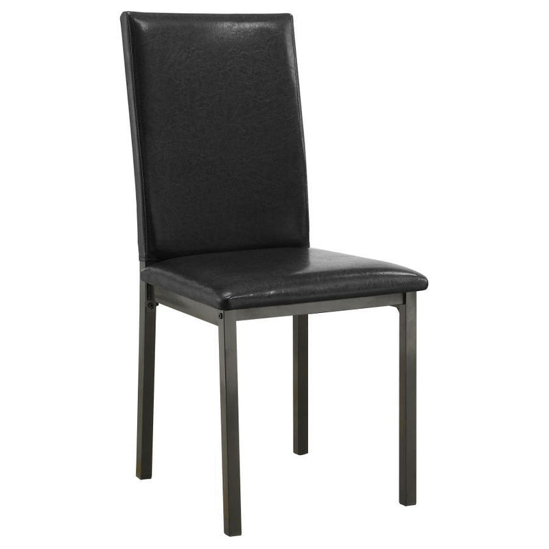 Garza - 5 Piece Rectangular Dining Table Set - Black