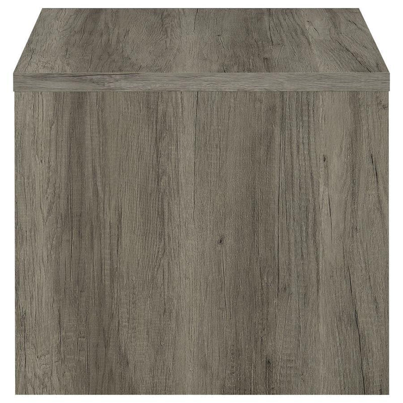 Felix - 1-Drawer Square Engineered Wood End Table - Gray Driftwood