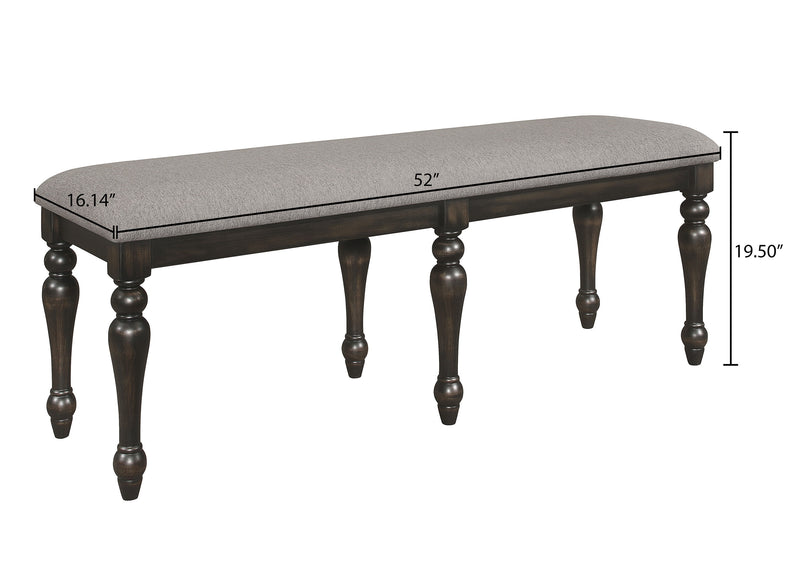 Hilara - Bench - Gray / Charcoal