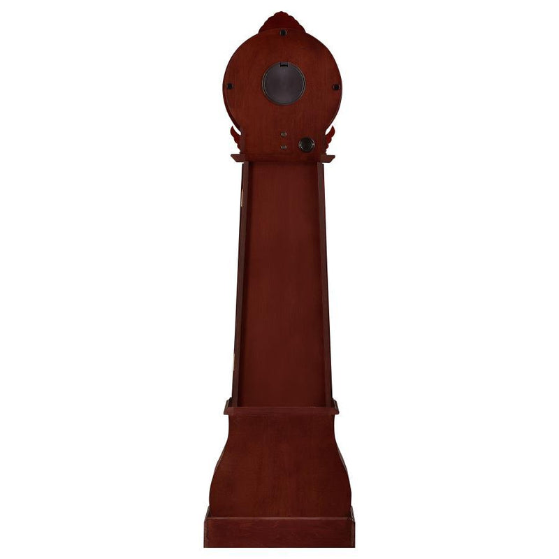 Narcissa - Grandfather Clock With Chime - Brown Red
