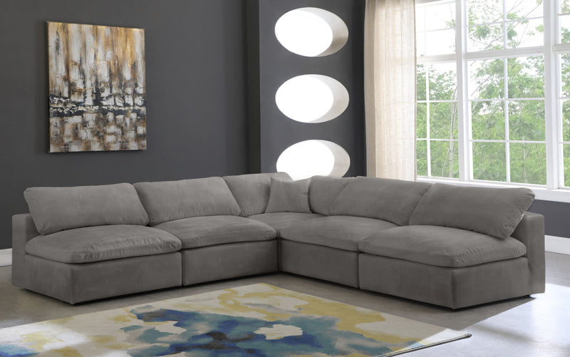 Cozy - Modular Sectional Cloud - Grey - Fabric