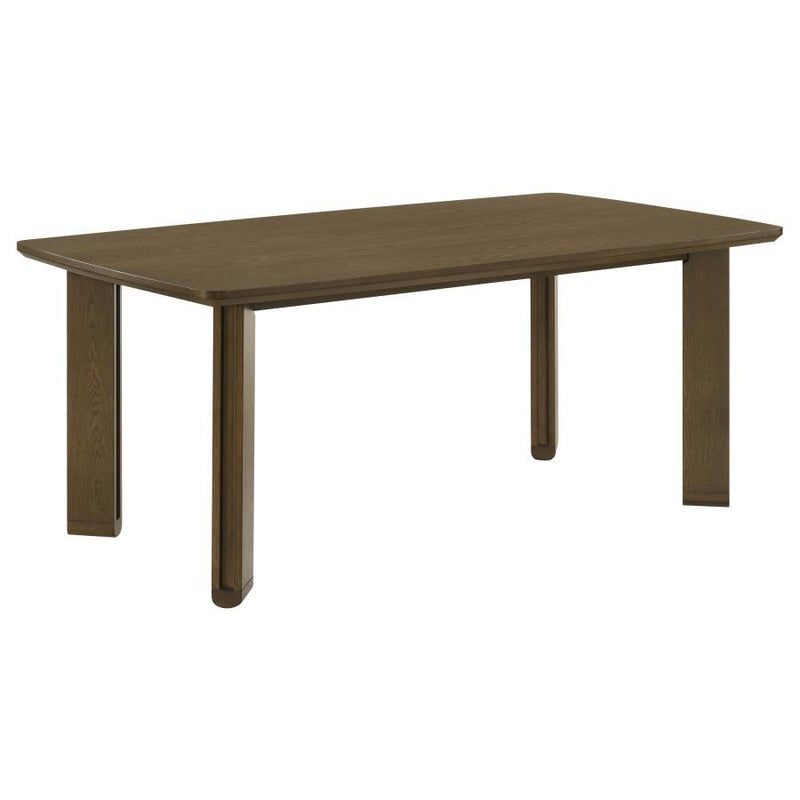 Ottowa - 7 Piece Rectangular Wood Dining Room Table Set - Brown