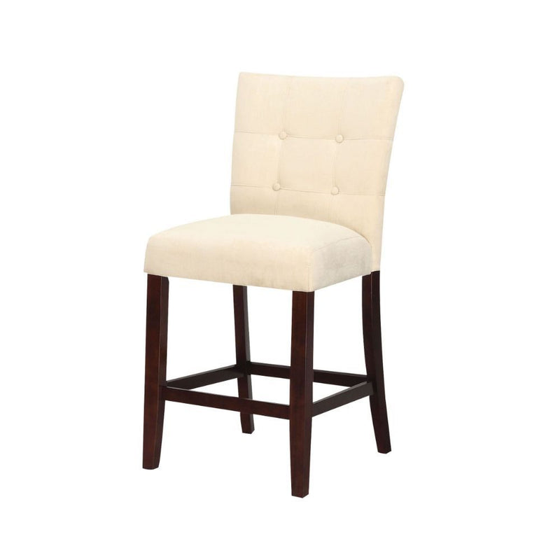 Baldwin - Counter Height Chair (Set of 2) - Beige Microfiber & Walnut