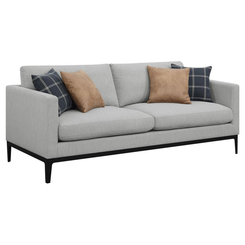 Apperson - Cushioned Back Sofa - Light Grey
