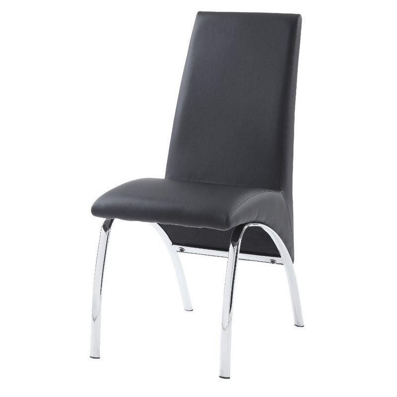 Noland - Side Chair (Set of 2) - Gray PU & Chrome