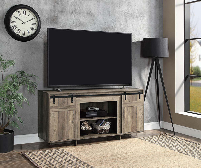 Bellarosa - TV Stand - Gray Washed - Wood