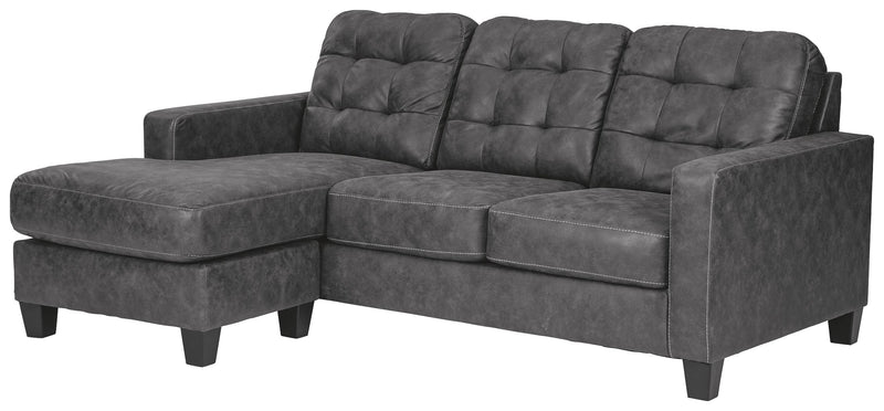 Venaldi - Gunmetal - Sofa Chaise