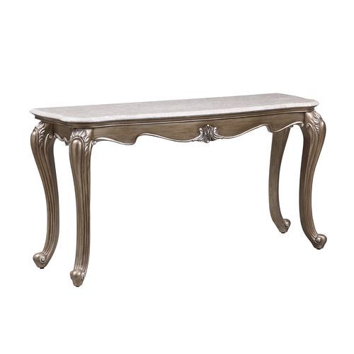 Elozzol - Accent Table - Marble & Antique Bronze Finish - 30"