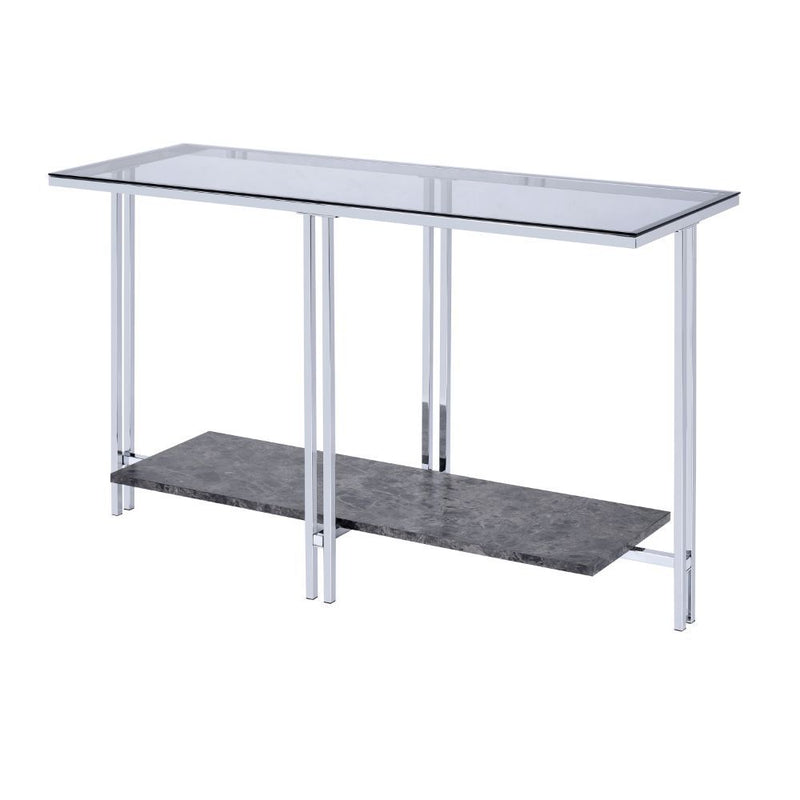 Liddell - Accent Table - Chrome & Glass
