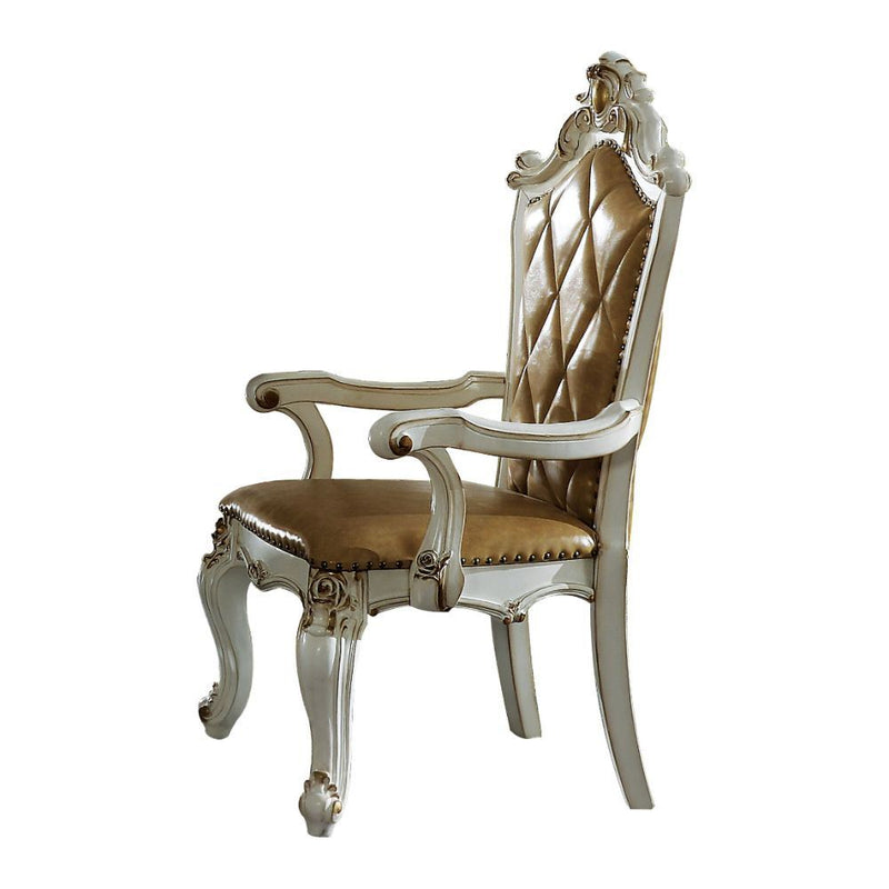 Picardy - Chair (Set of 2) - Butterscotch PU & Antique Pearl