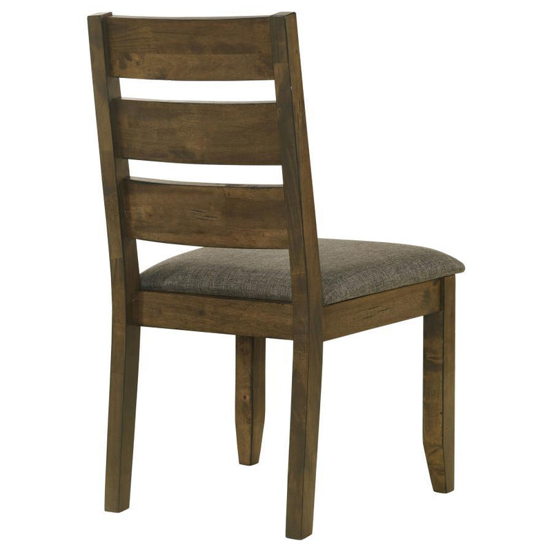 Alston - Ladder Back Dining Side Chairs (Set of 2) - Knotty Nutmeg and Gray