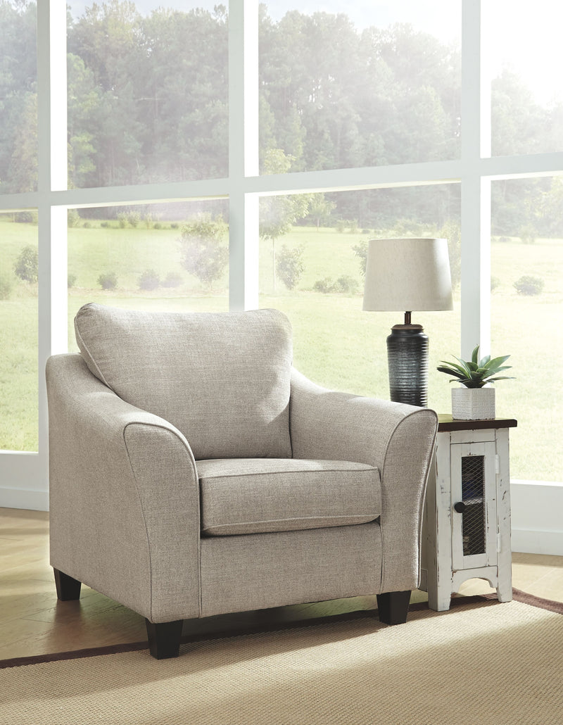 Abney - Driftwood - 4 Pc. - Sofa Chaise, Chair, Ottoman, Accent Chair