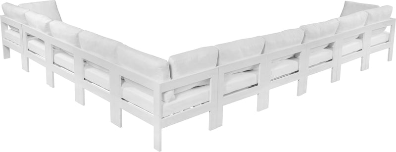Nizuc - Outdoor Patio Modular Sectional 10 Piece - White - Modern & Contemporary