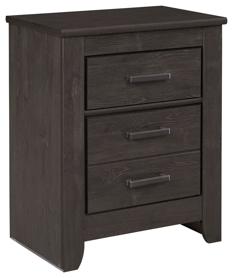 Brinxton - Charcoal - Two Drawer Night Stand
