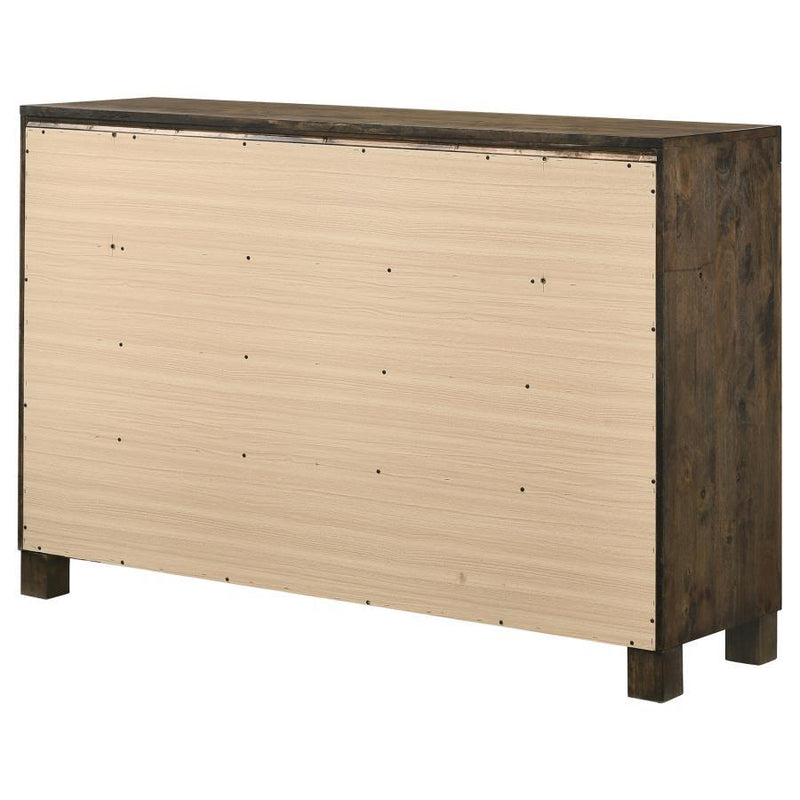 Woodmont - 8-Drawer Dresser - Rustic Golden Brown