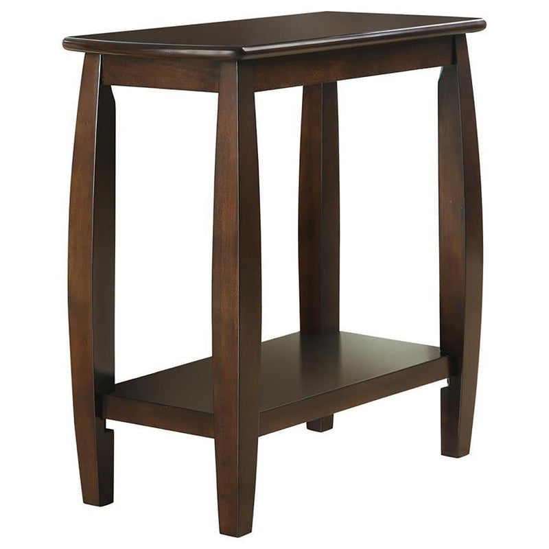 Dixon - 1-Shelf Rectangular Wood Side Table - Cappuccino